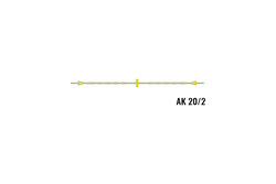 PVC 2.5 mm Su tutucu bandı (AK20-2) 20 mt. - 2